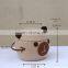 Hot Sale Bear toy basket for kids, basket made with cotton ropre Cute natural basket nursery decoration for baby and kids
