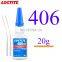 20g Loctiter 404 406 407 Super Glue Instant Adhesive Universal Type Sticky Plastic Rubber Quick-drying Glue