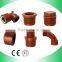 Pipe Fittings PP red Tee Pipe Female Equal Tee 3 way