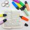 Manufacturing oem nontoxic 6 8 12color felt tip bible highlighter markers kawaii text marker pens set