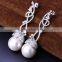 Lead Free Nickel Free Elegant Lady Jewelry Cc Leaf Shape Natural Shell Pearl Earrings