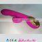 Soft touch real skin felling cleaning color rotating head rabbit vibrator multy function Dual Stimulators