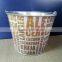 CMYK Logo 8L galvanized iron tin ice bucket, ice pails, beer bucket with openner