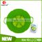 Durable Green LFGB standard silicone pot lid cover spill stopper for kitchen