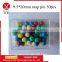 Wholesale 80pcs bright color ball head thumb tacks push pins