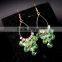 China wholesale Fashion Jewelry Light Green Beads Tassel Drop Earrings