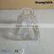 100ml clear square aroma glass bottle with cork lid