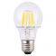 High quality 360 degree LED bulb lights A60 indoor lighting B22 E26 E27 6W led filament bulb