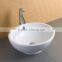 Above Counter Mounted Ceramic Wash Hand Round Sink