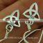 Tiny Celtic Trinity Knot Silver Earrings, ep155-b