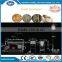 Horizontal biomass hot water generator chain grate