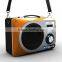 2016 Portable handle belt Bluetooth subwoofer rechargeable wooden square dancing outdoor digital soundbox speaker