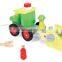 New Item Wooden Tractor Toy OEM Creative Wooden Tractor Kids Combination Toys EZ5104