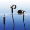 2015 New Product Cheap Goods From China Cool Flat Cable Metal Earphone for Phone/ipod/mp3/mp4/laptop