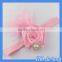 HOGIFT 7 colors feather baby hair accessories/chilren pearl headwear