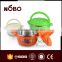 colorful printing stainless steel hot Fresh pot with handle