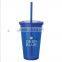 20oz Acrylic Double Walled Acrylic Tumbler With Straw