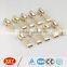 fashion custom logo puller light gold metal zipper slider