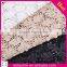 Snowflake embroidery design guipure lace fabric PU leather garment lace fabric polyester mesh lace