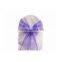 decorative fancy organza sash, chair bow for wedding banquet hotel