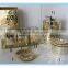 2016 new style mosaic gold plastic bathroom set for home decoration