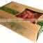 Recyclable feature brown kraft paper strawberry packaging box