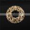 Best selling multifunctional zinc alloy rhinestone full jewelled latest circle scarf clip brooch design
