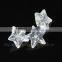 Zuanfa 8*8mm Star shape white cubic zirconia stone artificial stone                        
                                                                                Supplier's Choice