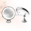makeup mirror led wall mounted swivel chrome lighted make up mirror,10x magnifying bathroom mirror