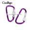 Aluminum Spring Locking Carabiner Snap Hook Hanger Keychain Hiking Camping #FLQ187-7C(Mix-s)