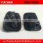 Car Shift Gear Knob With Red/ Blue/ Silver Caps And Stitches Leather Boot For VW BORA GTI MK4 GOlf 4 1999-2005/ Seat Leon