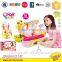 Kitchen cabinet toys for kids dining table kitchen tool series water tool with music light