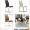 PU Leather Sturdy Fashion Design Modern Stainless Steel Dining Chair for Sale