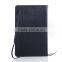 ultra black embossed leather notepad/notebook /bookwork