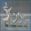 cheap home decor christmas gifts silver ceramic reindeer figurines