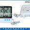 Accurate house usage digital thermometer,digital hygrometer with time and sensor wire length.