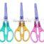 High quatity office transparent plastic scissors student paper scissors