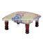 Natural Livings Wooden Upholstery Footstool