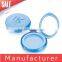 Wholesale Blue Cosmetic Empty Compact Powder Container With Mirror