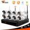 Onvif 1.0 High Quality 960P Wifi Network Recorder 4CH Wifi NVR Kits CCTV