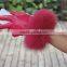 High-end Genuine Fox Fur Cuff Evening Party Leather Dress Gloves Factory Sale