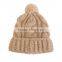 Custom knit beanies with woven label slouch beanie hat crocheted hat wholesale for women                        
                                                Quality Choice