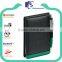Fashion black notebook padfolio/portfolio leather