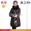 Fox fur fashionable long down jacket coat wholesale bomber jacket for women