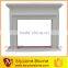 Cheap handcraved marble column fireplace mantel