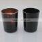 High quality black candle jar , black candle glass jar