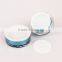 15g 30g 50g New round smooth acrylic cosmetic jars , plastic jars , and rose design cap jars for personal care