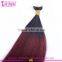 Wholesale cheap ombre color #1b/99j brazilian tape hair extensions silky straight tape hair