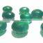 Genuine Green Onyx Faceted Handmade Roundel Big Hole Beads