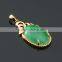  18K gold plated Green Opal marquise necklace pendant for women Valentine's Day Gift